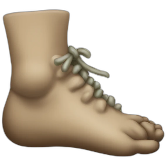Dirty foot emoji