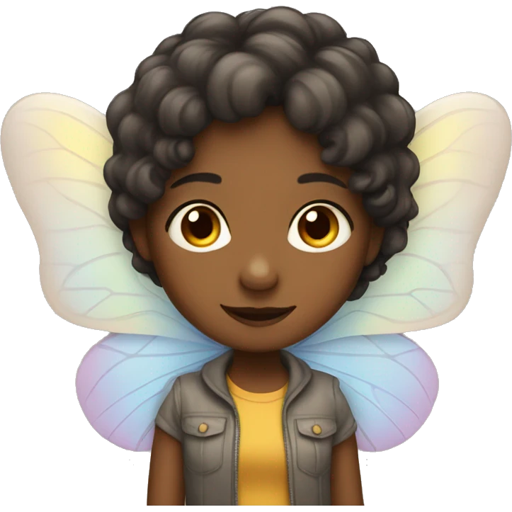 a girl with butterfly wings emoji