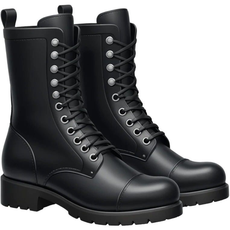 A pair of black boots emoji