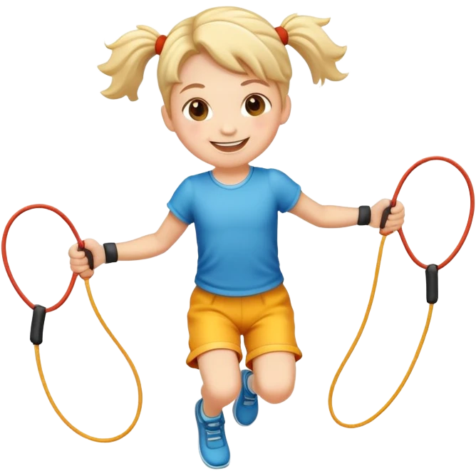 child jumping rope emoji