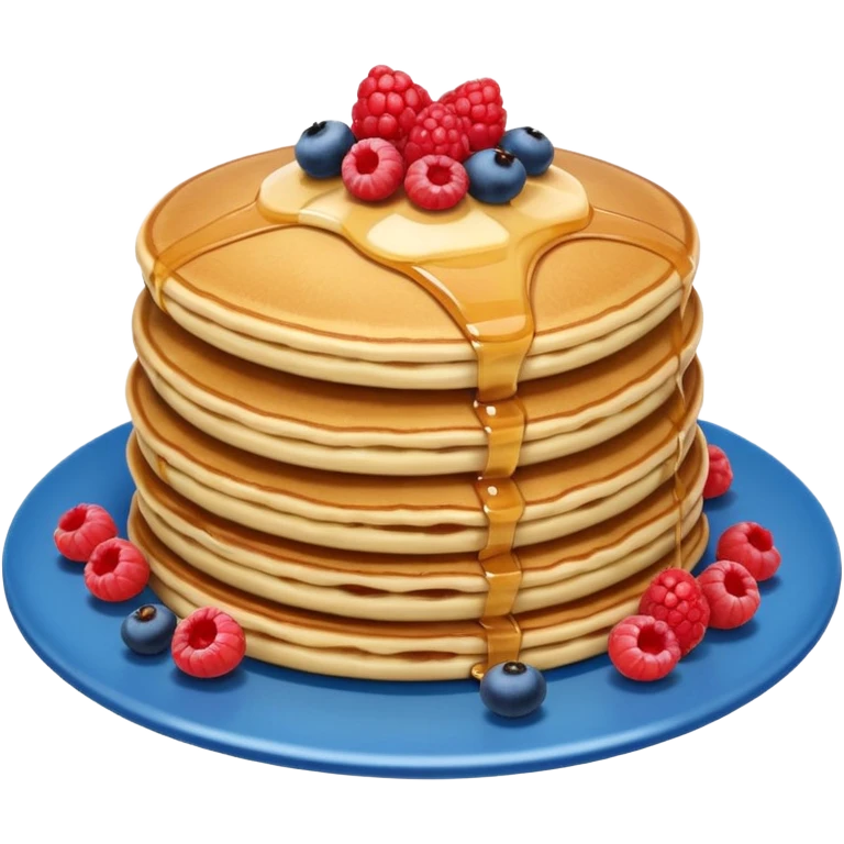 Pancakes with berries on top emoji