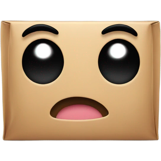 A box with (black oval Kirby eyes) emoji