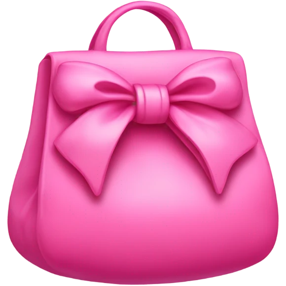 pink bag with bow emoji