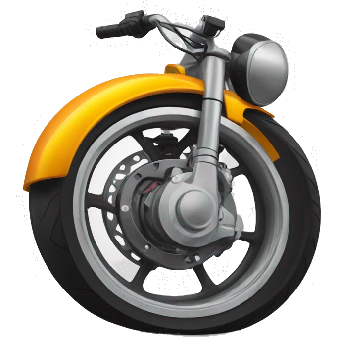 Roue arrière en moto  emoji
