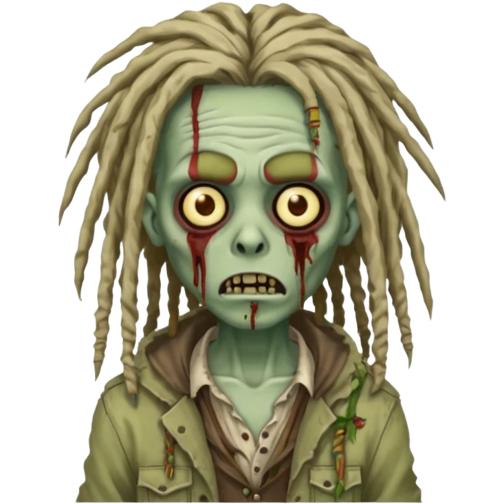 zombie with dreads emoji