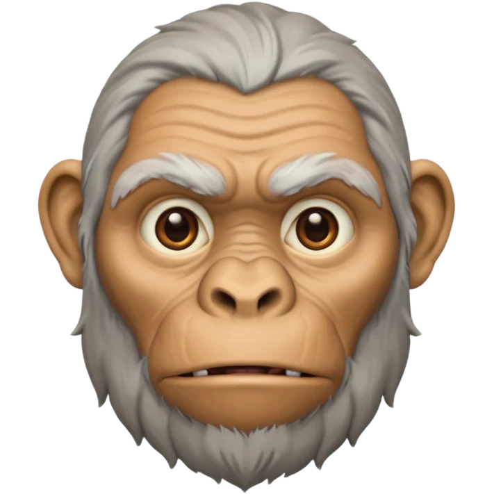 ancient ape, beard emoji