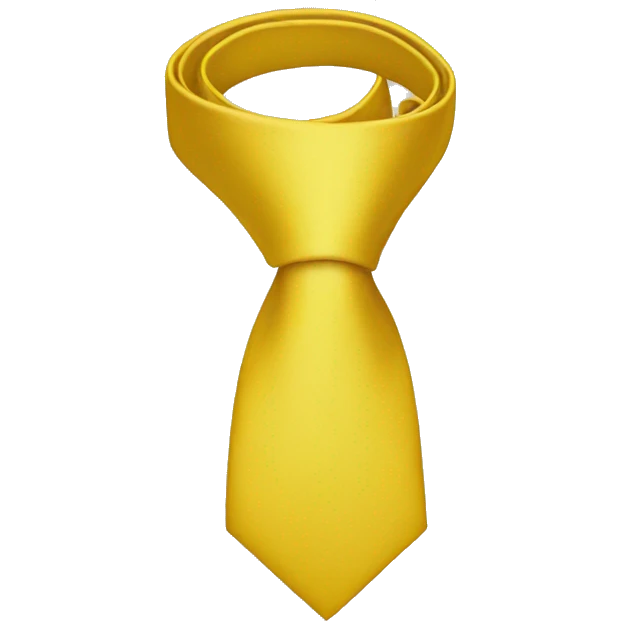 Yellow tie emoji