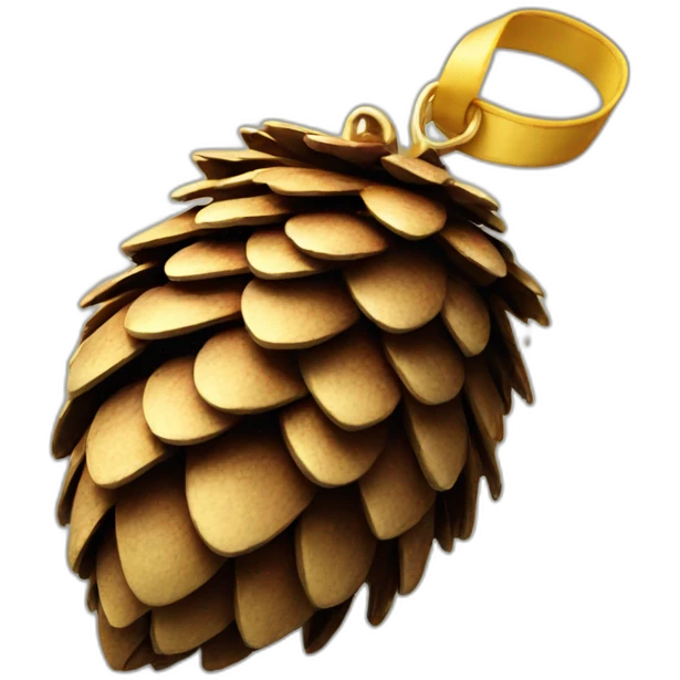 pinecone-medal emoji