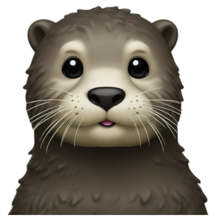 A king Sea otter emoji