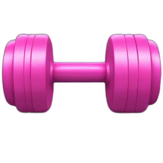 pink dumbbells emoji
