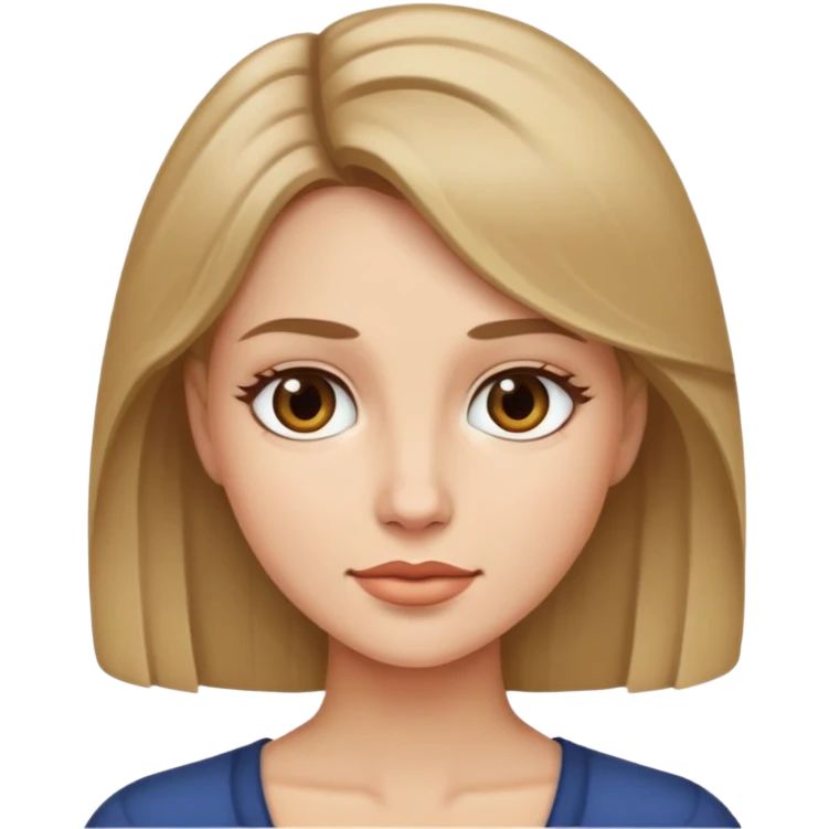 Woman with dark blonde hair  emoji