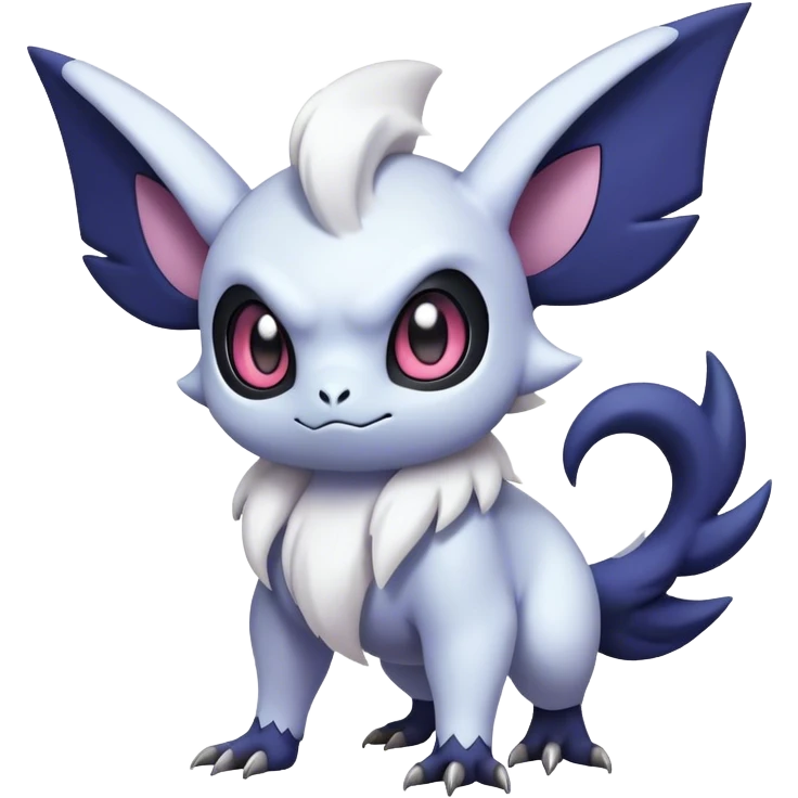 Edgy Cool Cute Kawaii Noibat-Absol-Pokemon Full Body emoji