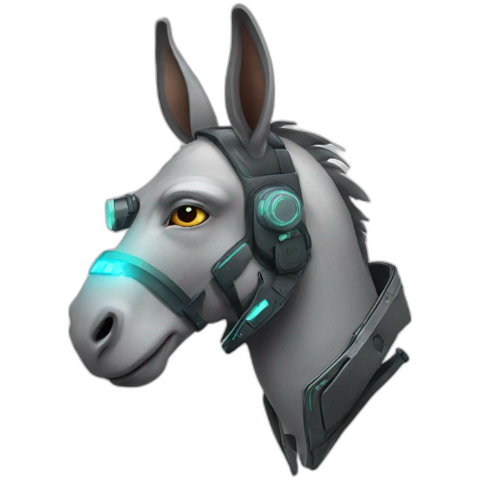 cyberpunk donkey emoji