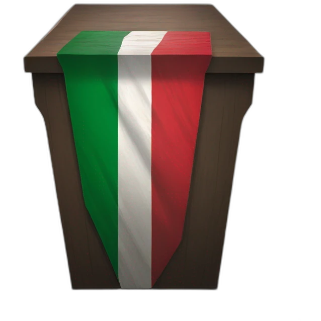 Palestine flag on coffin emoji