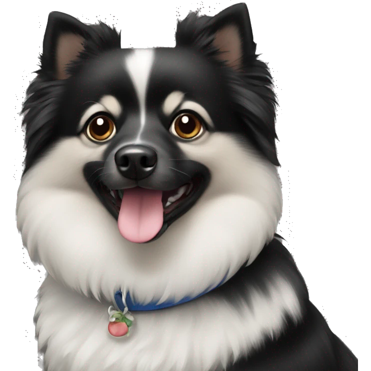 Black German Spitz  emoji