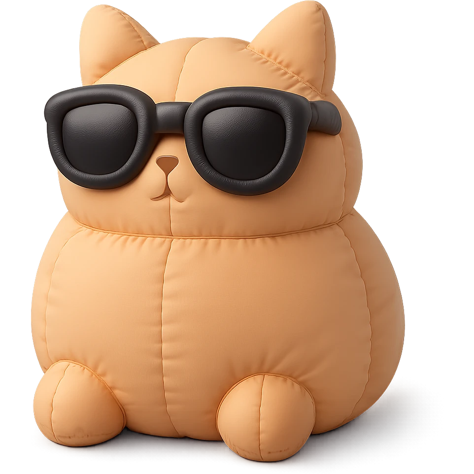 Cat wearing sunglasses emoji