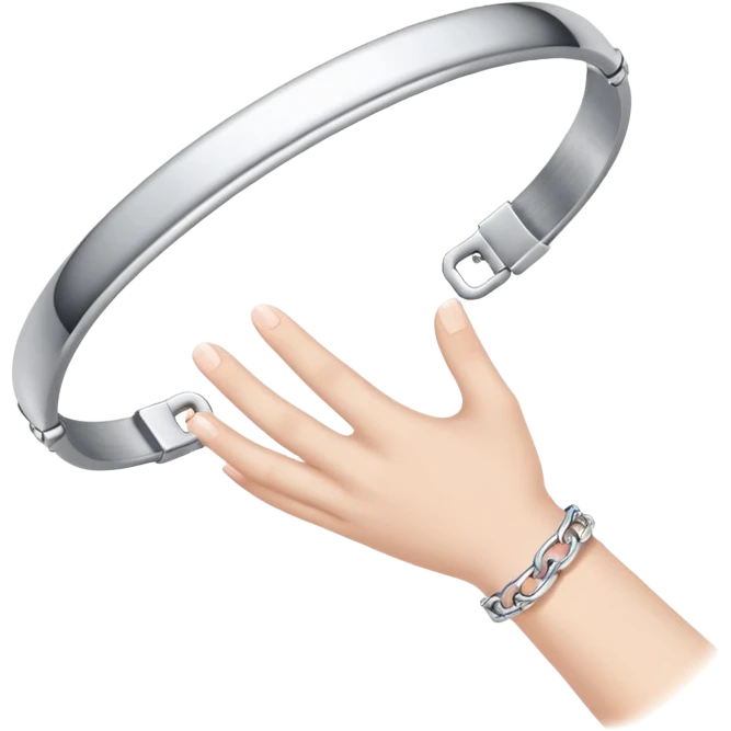 Hand with bracelet emoji emoji