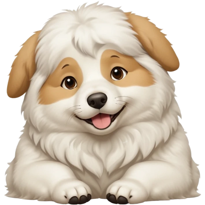 Great Pyrenees Belly Rub Emoji emoji