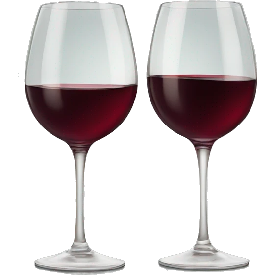Two wine glasses chining together  emoji
