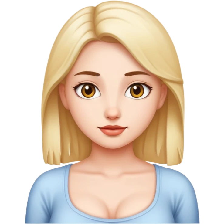 девушка с сиськами emoji