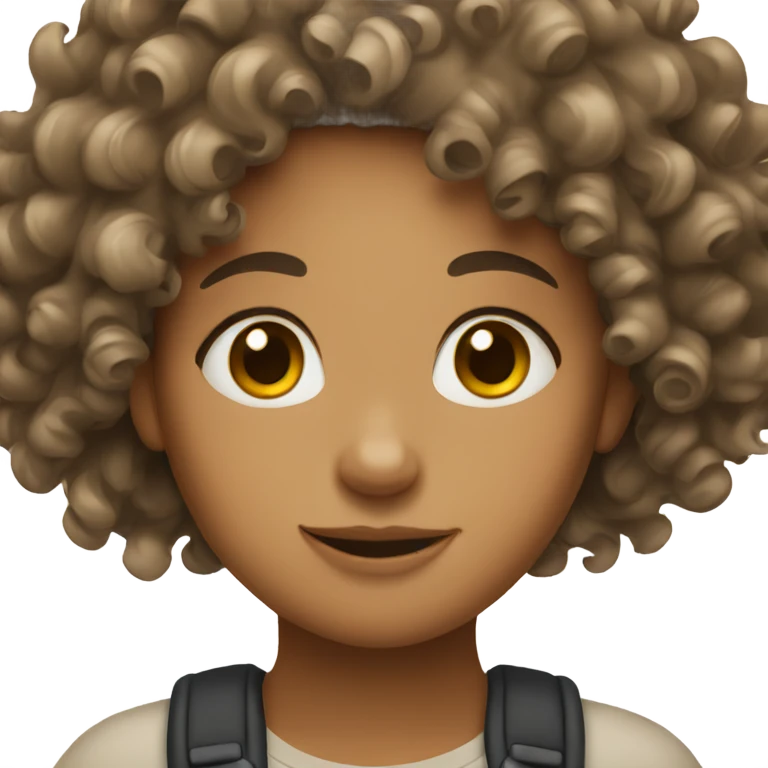 Curly haired girl emoji