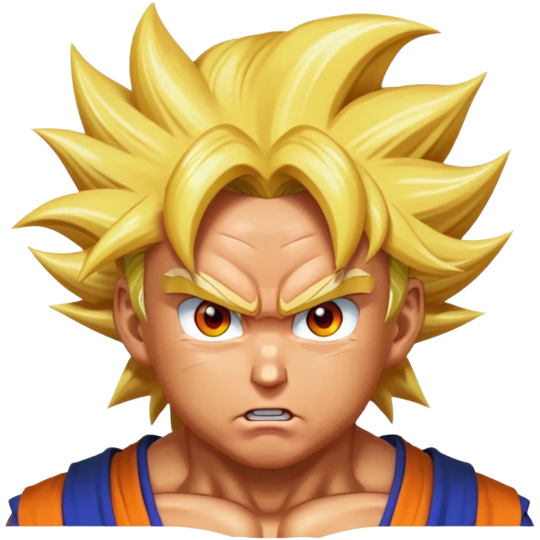 Donald trump going super saiyan dragon ball z style  emoji