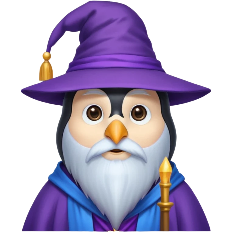 Penguin Wizard emoji