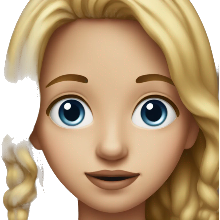 realistic portrait of girl emoji