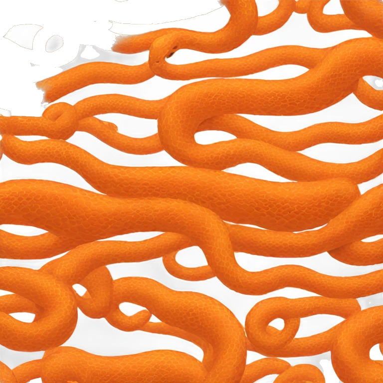 orange snake emoji