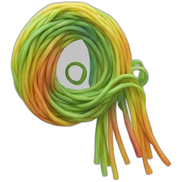 rainbow-noodle emoji