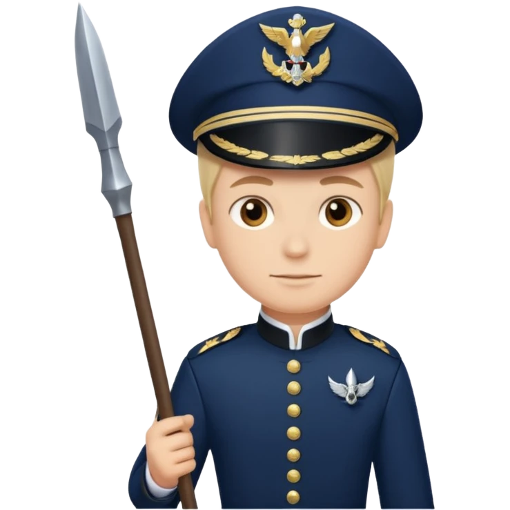  Marshal + navy + banner spear emoji