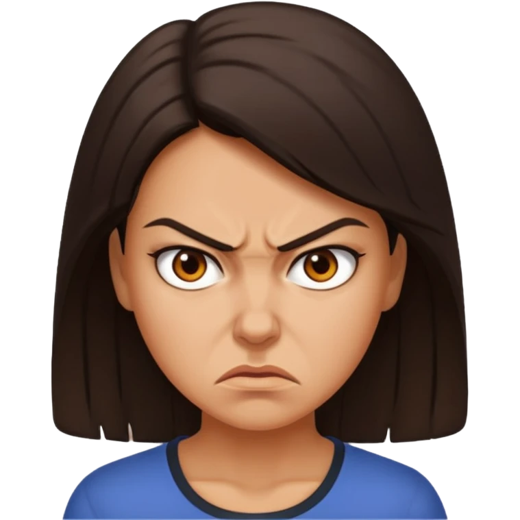 women angry hard emoji