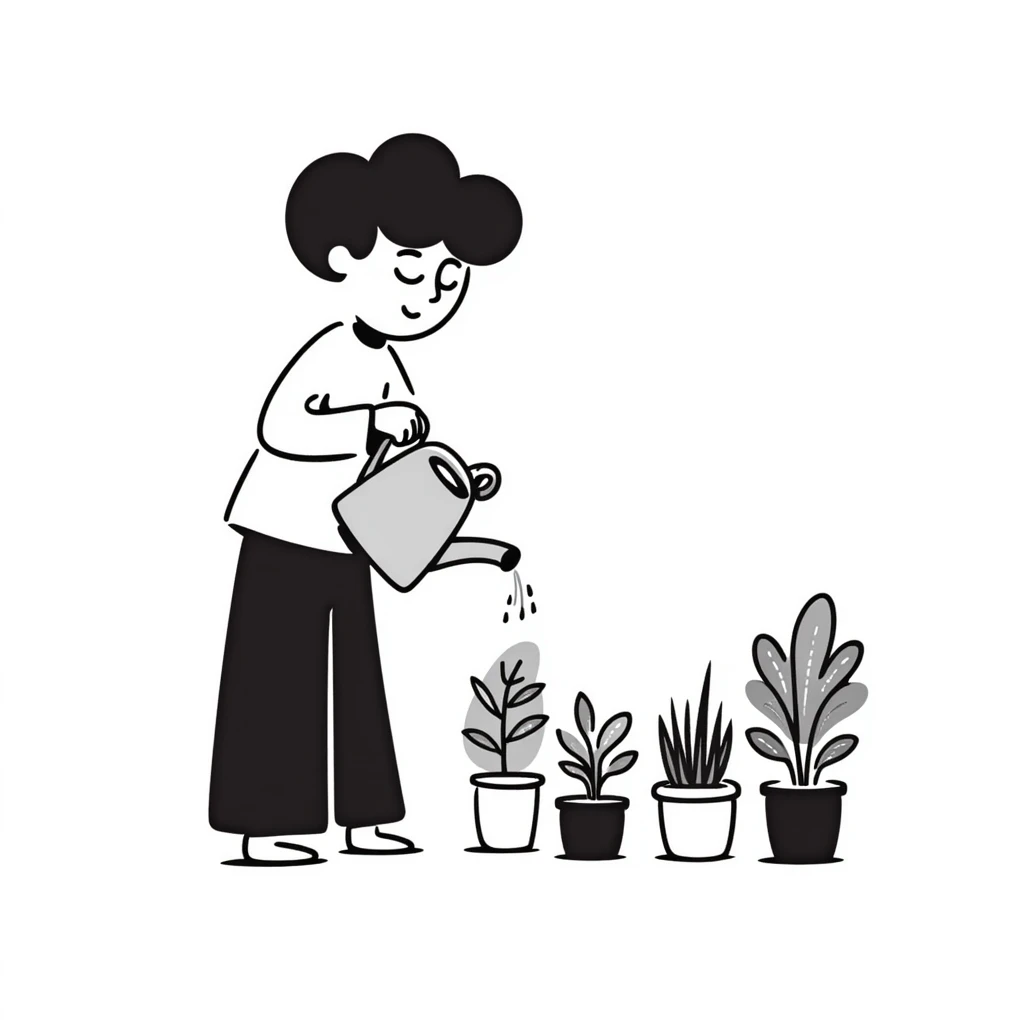 watering houseplants emoji