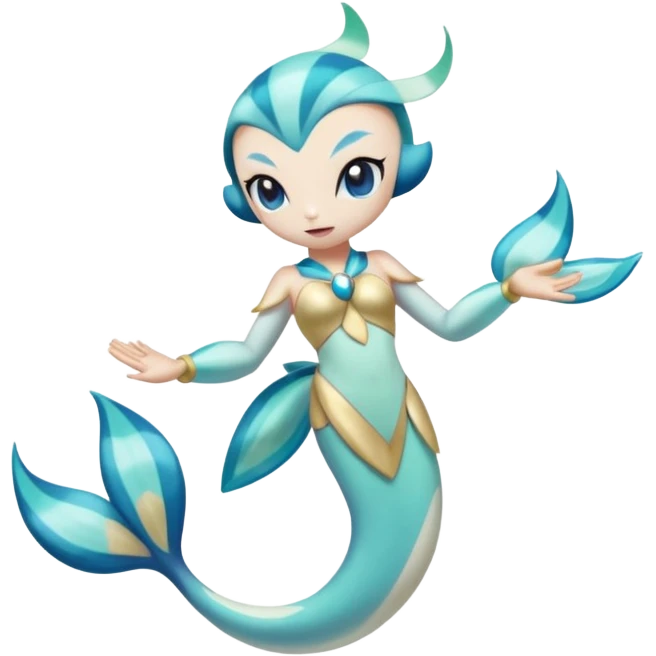 Colorful Exotic Meloetta-Primarina-Kirby-Fakémon-creature-hybrid emoji