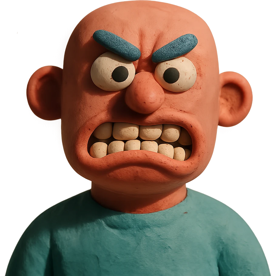 grimace claymation style emoji