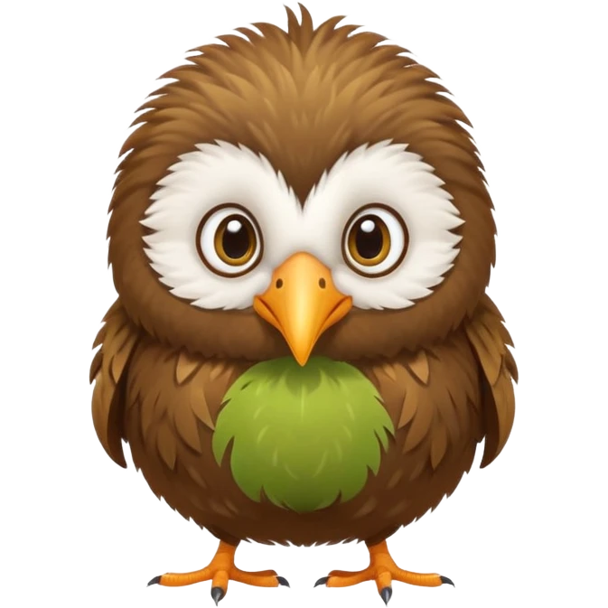 cute kiwi bird ai agent ( color fillable)  emoji