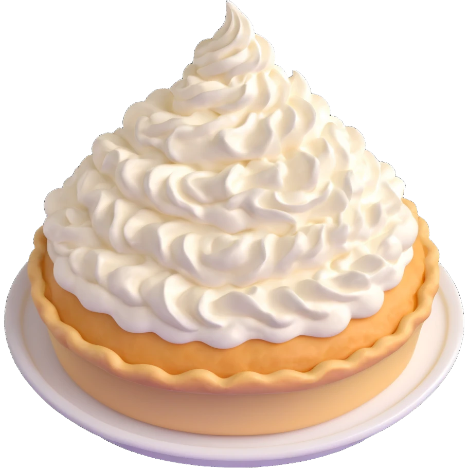cream pie dessert with whipped cream topping emoji
