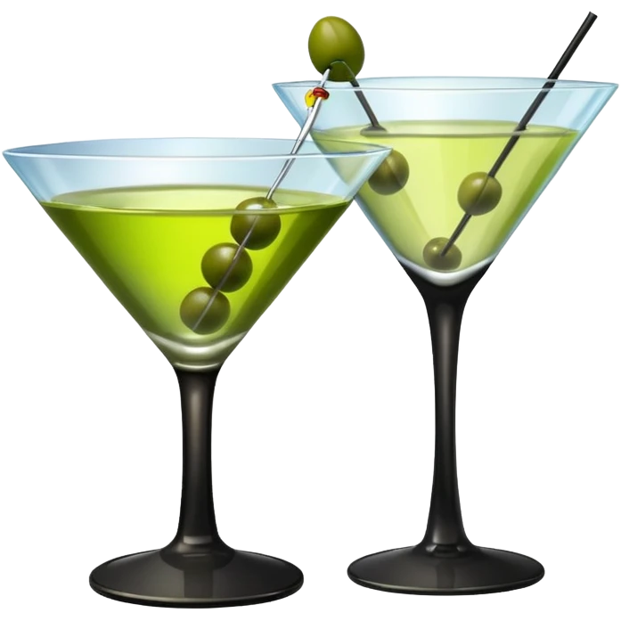 old phone next to a martini glass emoji