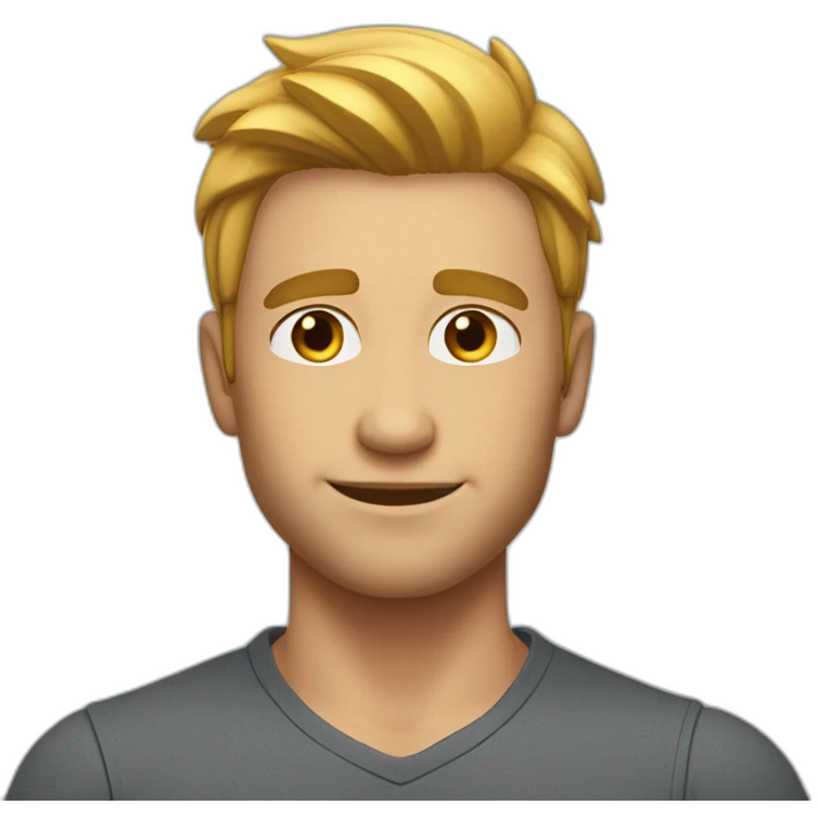 1.8 slight muscle lines, sunny handsome guy, straight man emoji
