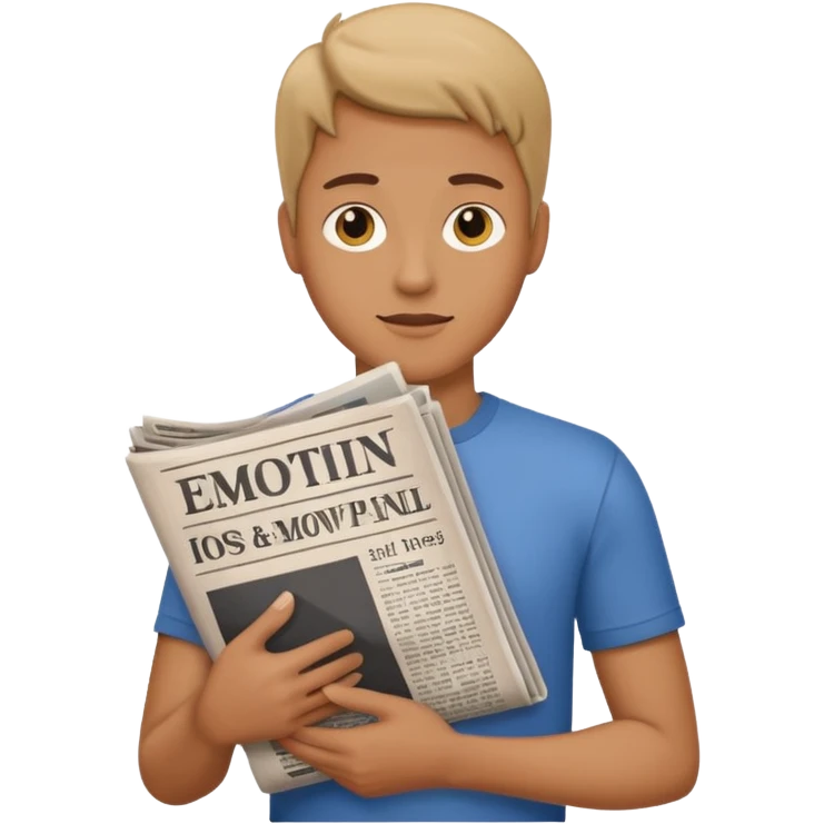 newspaper under arm emoji