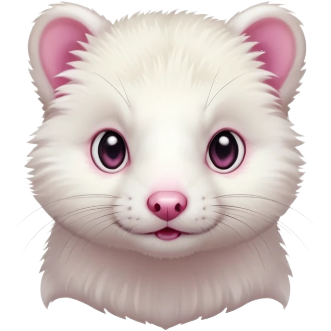 White ferret ...  emoji