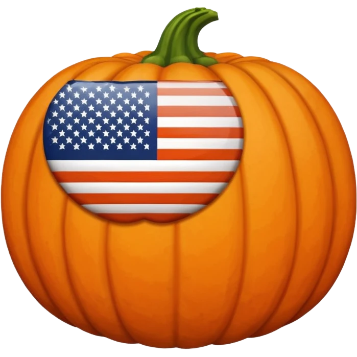 USA pumpkin emoji