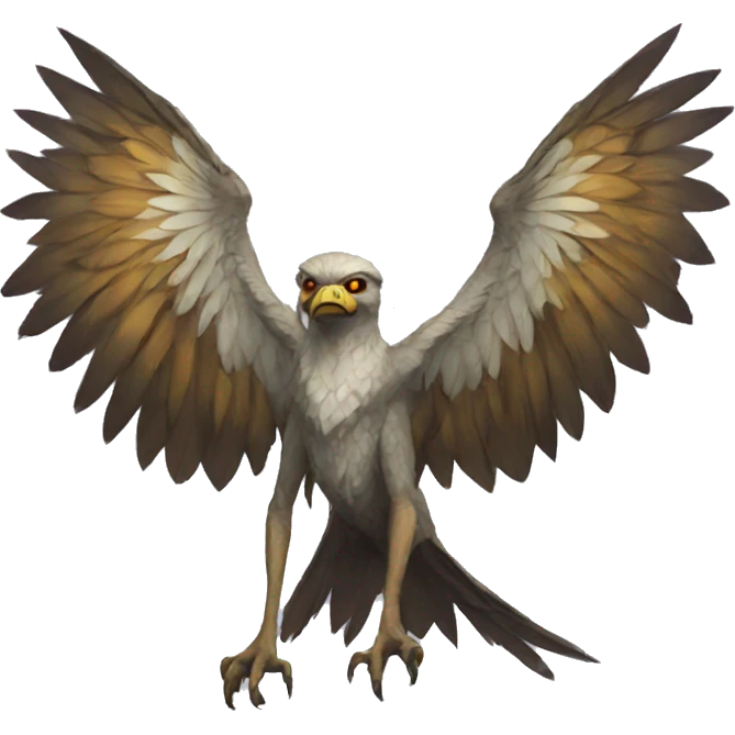 harpy from Dungeons & Dragons super realistic emoji