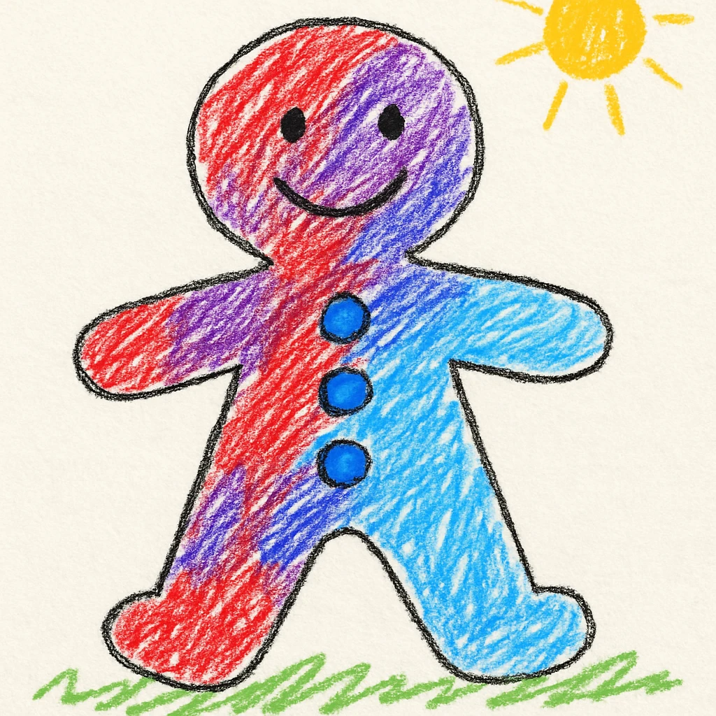 gingerbread man emoji