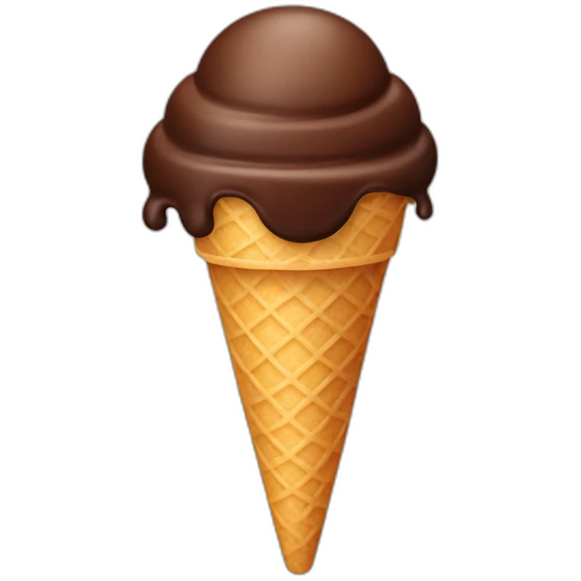 Chocolate ice cream  emoji