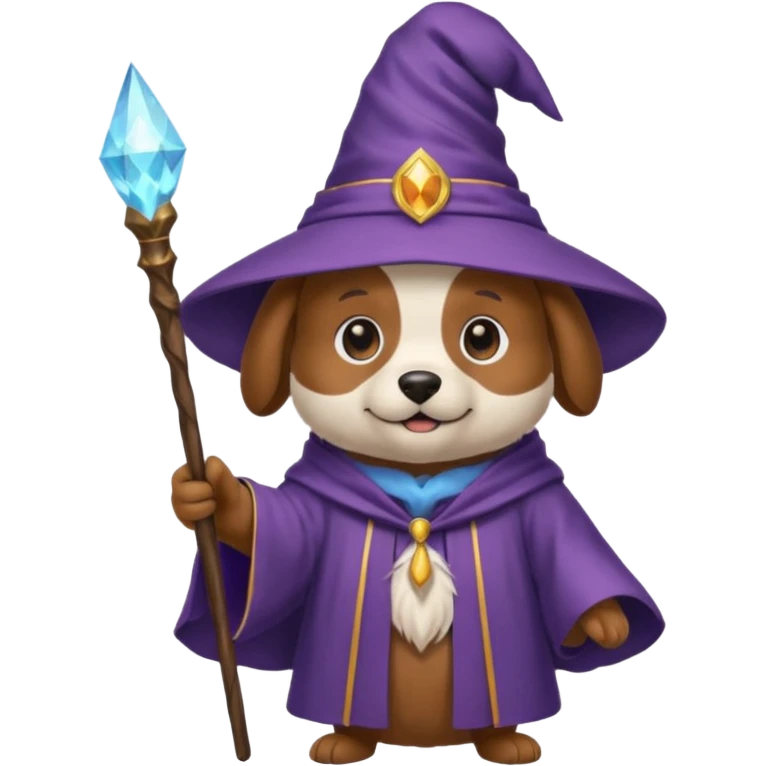 Dog wizard emoji