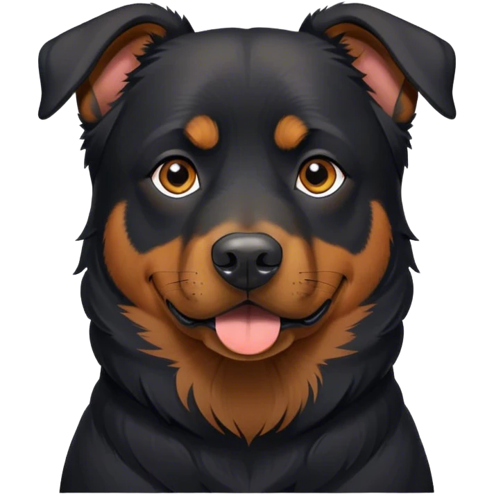 Black Rottweiler/German Shepard mix. emoji