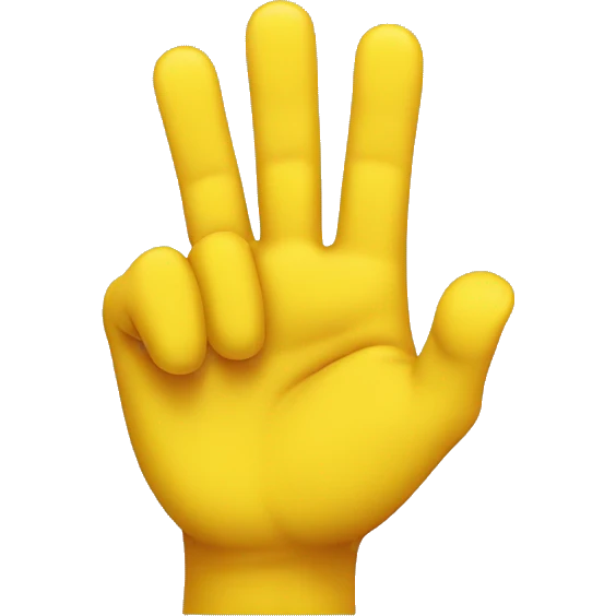 Just a yellow hand with its thumb sticking out and its pointer finger pointing upwards to create the shape of the letter L emoji