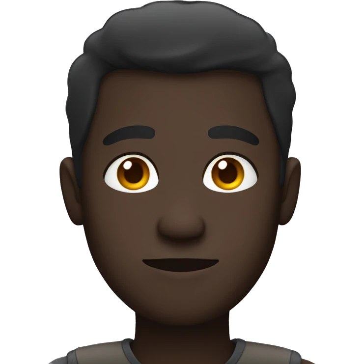 dark skinned male daydreaming emoji