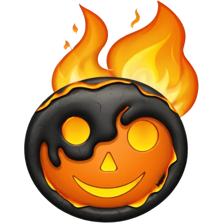 burning one money emoji